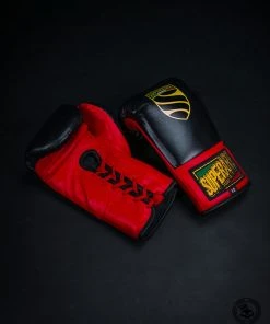 Superare Fight Goods Superare S458 Lace Up Pro Fight Gloves - Black/Red (HORSE HAIR) SUPERARE ITALY 7 Superare Fight Goods Superare S458 Lace Up Pro Fight Gloves - Black/Red (HORSE HAIR) SUPERARE ITALY