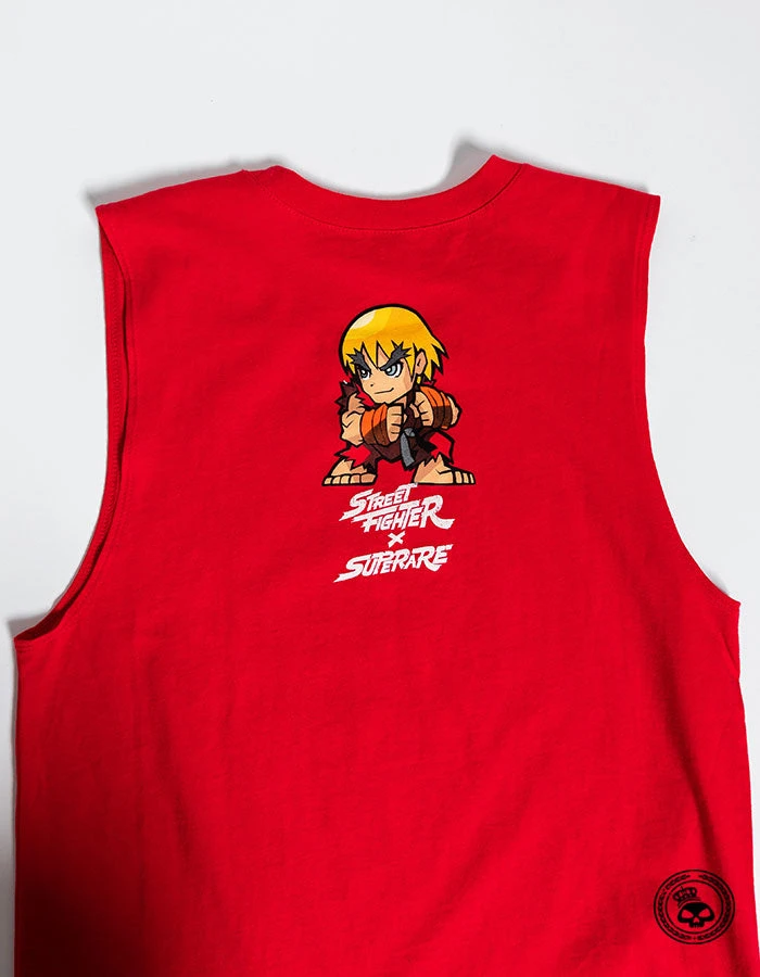 Superare Fight Goods CLOTHING Superare X Street Fighter Ken Masters Sleeveless Shirt 6 Superare Fight Goods CLOTHING Superare X Street Fighter Ken Masters Sleeveless Shirt