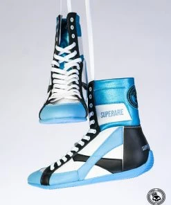 Superare Fight Goods Superare Boxing Shoes - Blue/White/Black