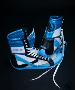 Superare Fight Goods Superare Boxing Shoes - Blue/White/Black