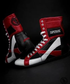 Superare Fight Goods TRAINING GEAR Superare Boxing Shoes - Black/Red/White