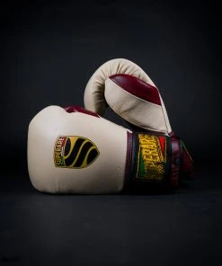 Superare Fight Goods Superare S50 Velcro Gloves - Maroon/Cream