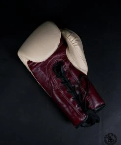 Superare Fight Goods SUPERARE ITALY Superare S50 Lace Up Gloves - Maroon/Cream