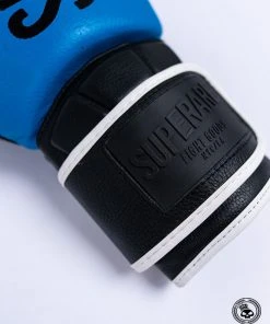 Superare Fight Goods Superare One Series "SuperGel" Velcro Gloves - Blue/Black 7 Superare Fight Goods Superare One Series