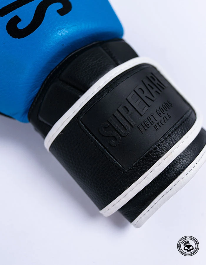 Superare Fight Goods Superare One Series "SuperGel" Velcro Gloves - Blue/Black 5 Superare Fight Goods Superare One Series "SuperGel" Velcro Gloves - Blue/Black