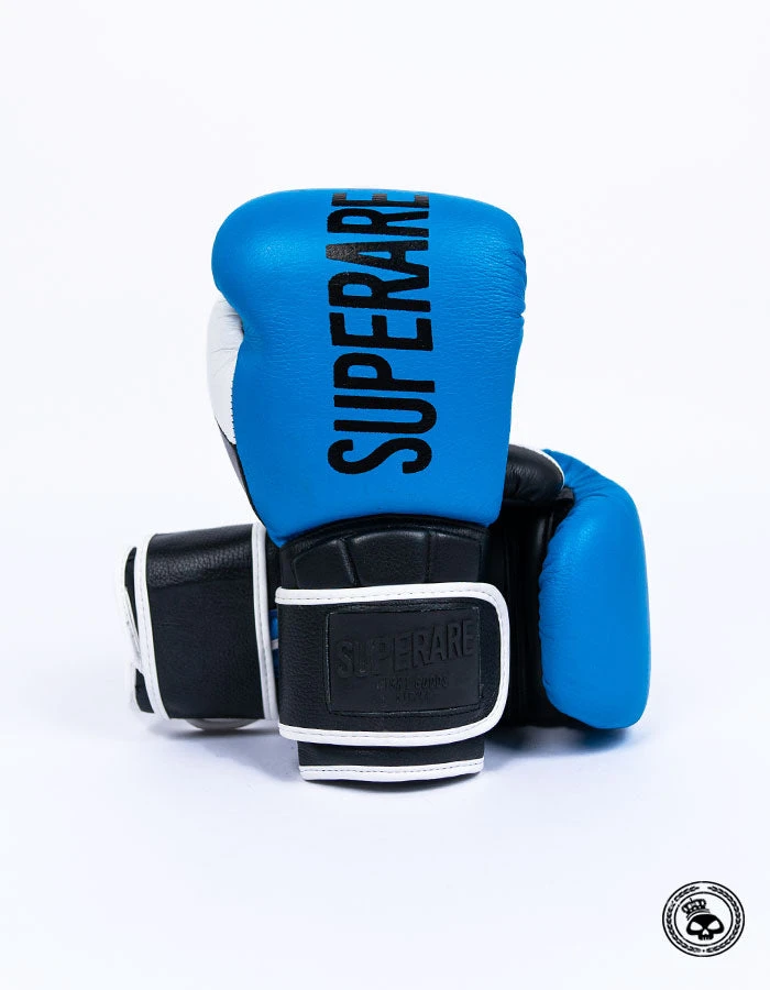 Superare Fight Goods Superare One Series "SuperGel" Velcro Gloves - Blue/Black 3 Superare Fight Goods Superare One Series "SuperGel" Velcro Gloves - Blue/Black