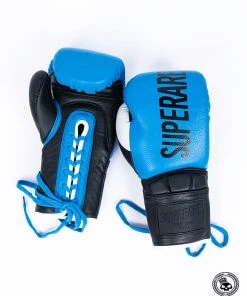 Superare Fight Goods Superare One Series "SuperGel" Lace Up Gloves - Blue/Black