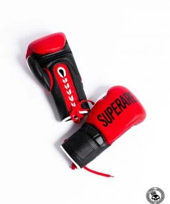 Superare Fight Goods Superare One Series "SuperGel" Lace Up Gloves - Red/Black
