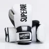 Superare Fight Goods Superare One Series: "SuperGel" Velcro Gloves - White/Black