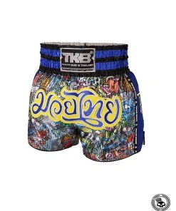 Top King Culture Muay Thai Shorts - Blue