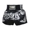 Top King Muay Thai Shorts - Black/Silver TRAINING GEAR 1 Top King Muay Thai Shorts - Black/Silver TRAINING GEAR