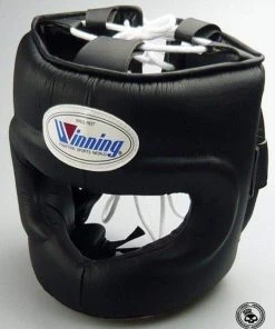 WINNING BOXING Winning Full Face Headgear - Black